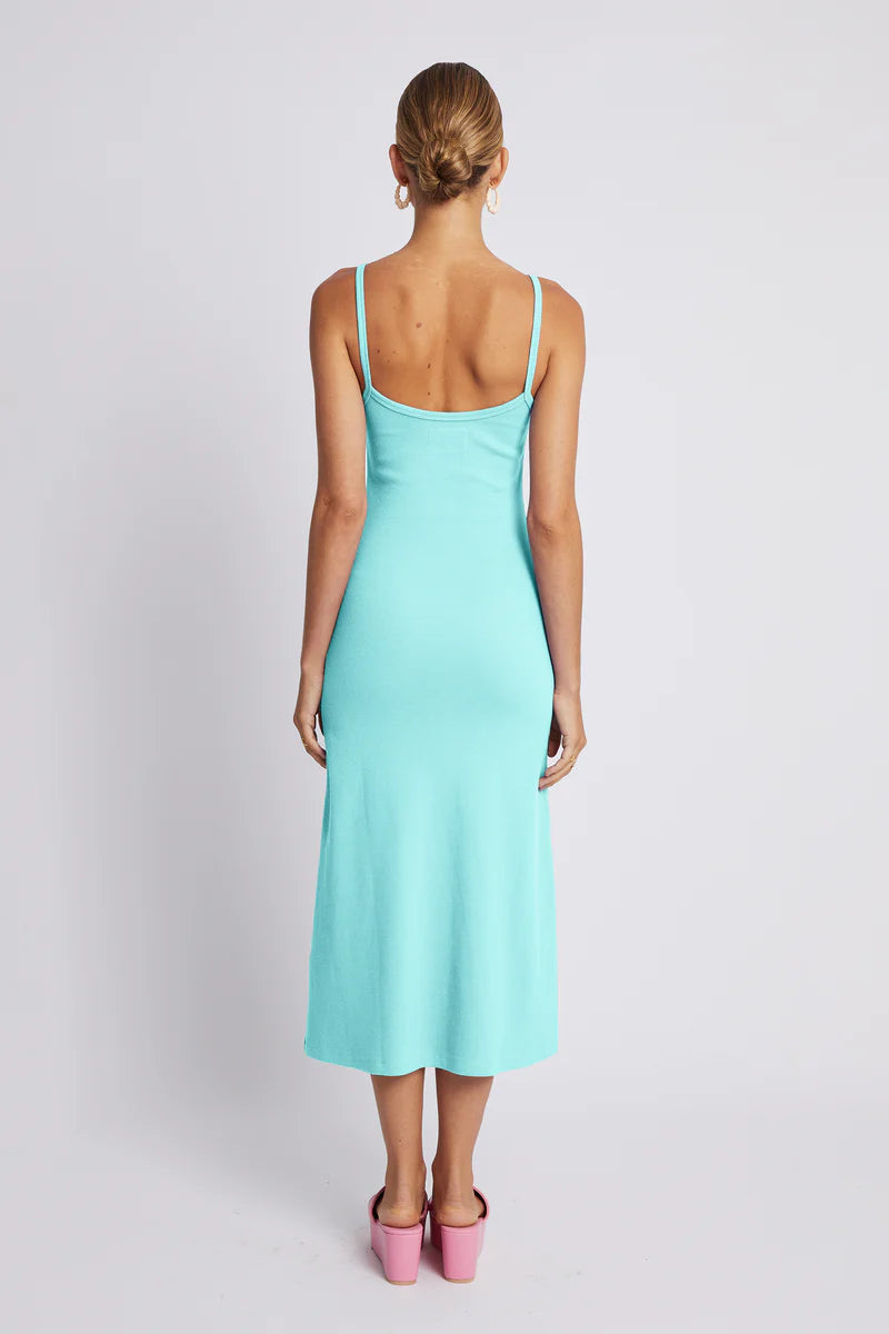A-Line Midi Dress - Aqua