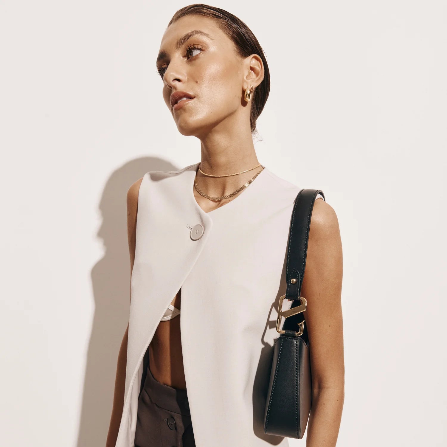 Alyssa Asymmetrical Bag - Black