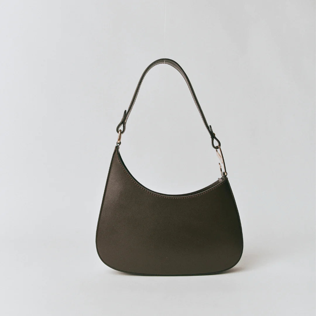 Alyssa Asymmetrical Bag - Dark Chocolate
