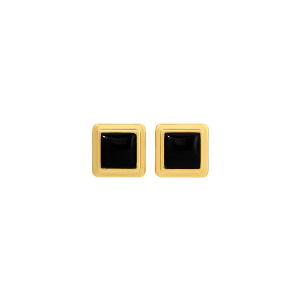 Archer Earrings - Black/Gold