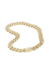 Attitude Statement Curb Chain - Brass + 18k Gold