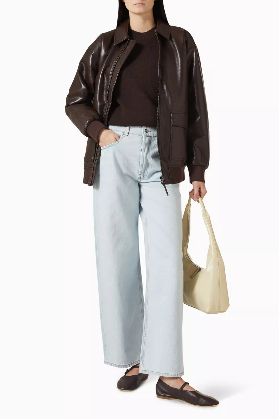 Kelanie Jacket - Deep Brown Recycled Leather