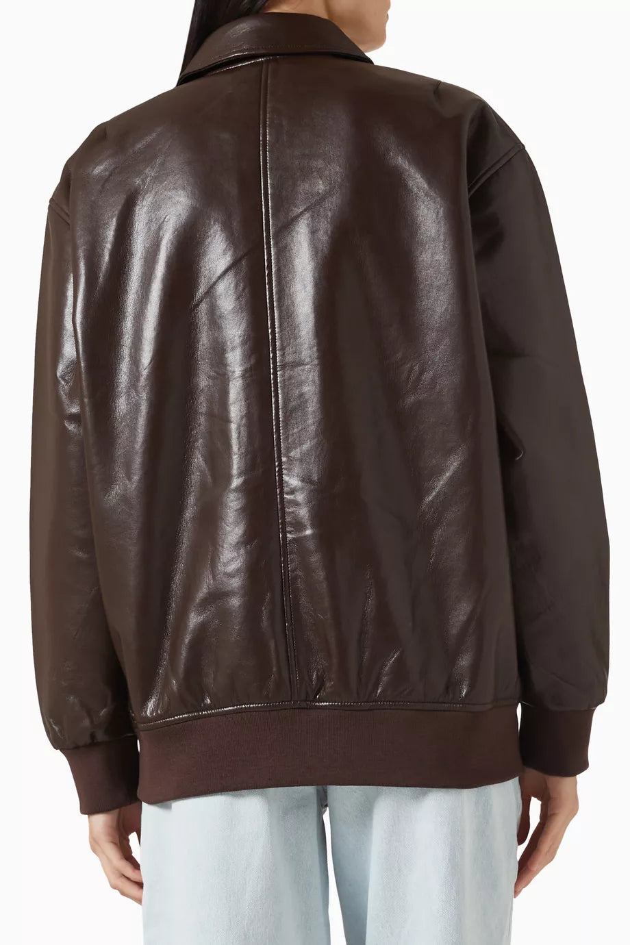 Kelanie Jacket - Deep Brown Recycled Leather
