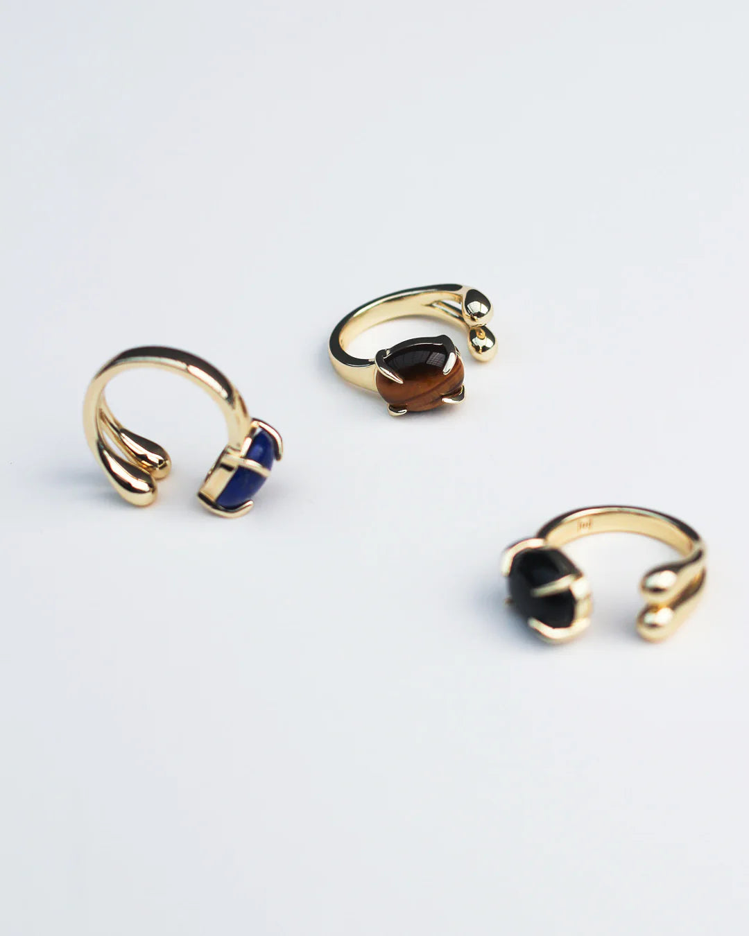 Accord Gemstone Ring - 18k Gold Plating + Tiger's Eye