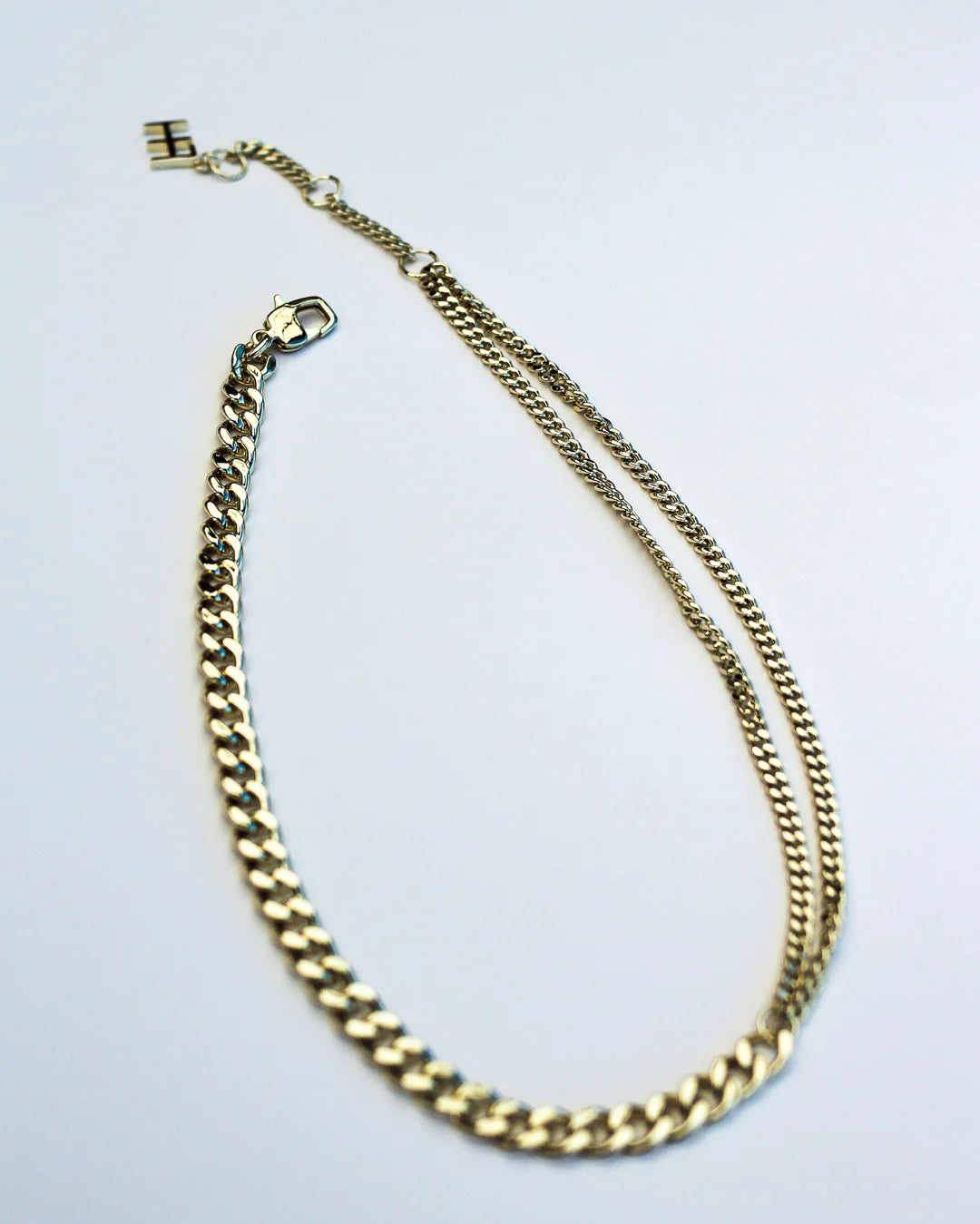 Amplify Double Curb Chain Choker - 18k Gold