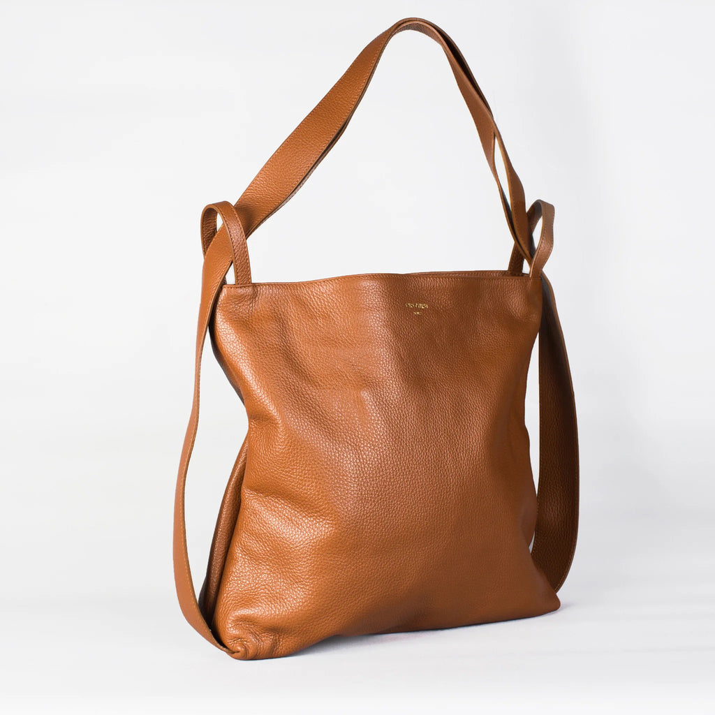 Bella XL 2-in-1 Convertible Backpack Tote - Tan