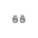 Baby Knot Earrings - Silver