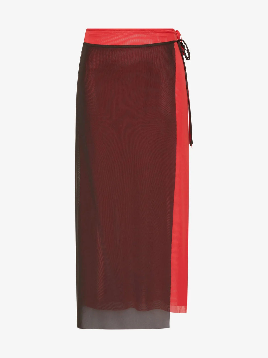 Alyna Contrast Skirt - Flame