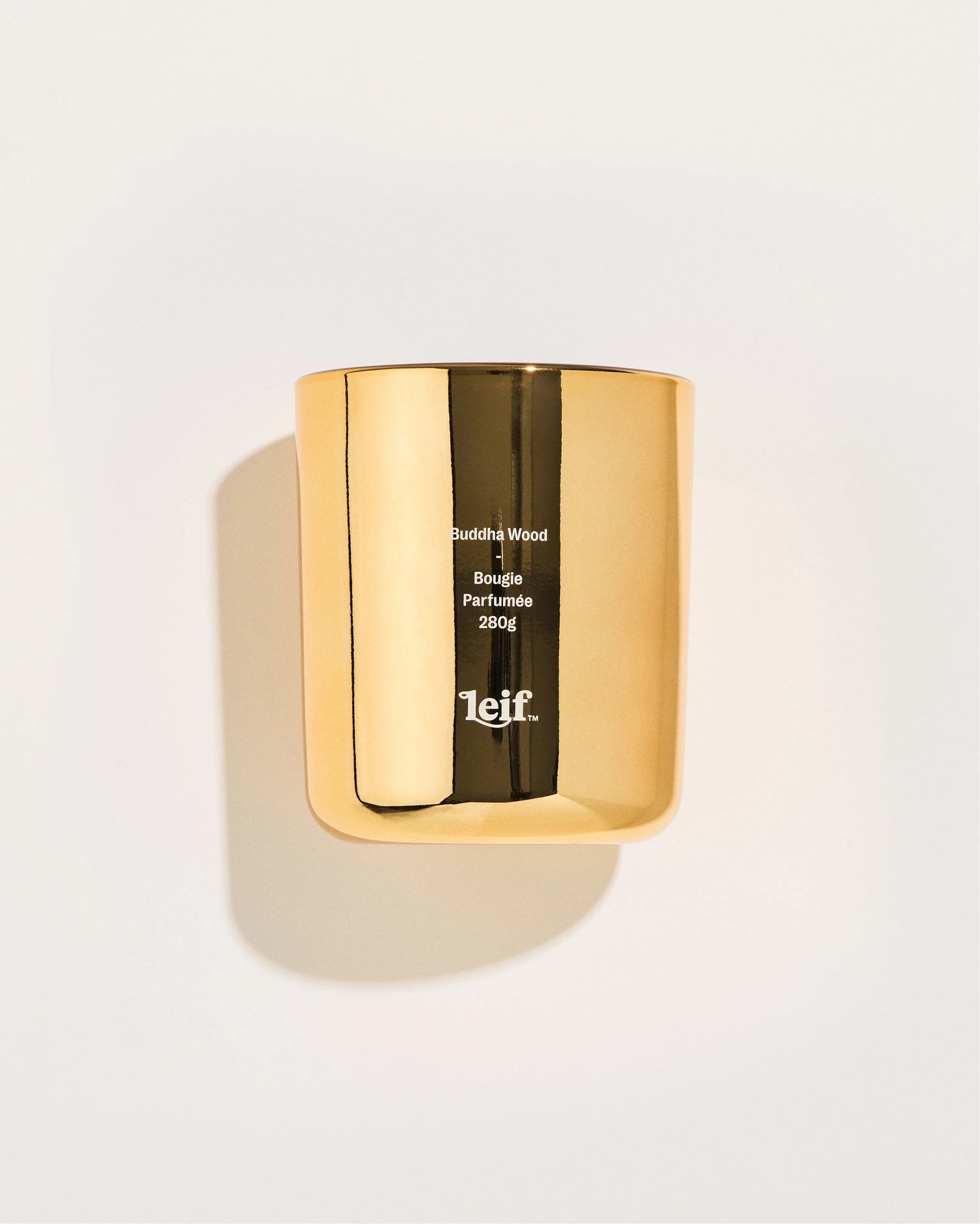 Limited Edition Holiday Buddha Wood Gold Candle