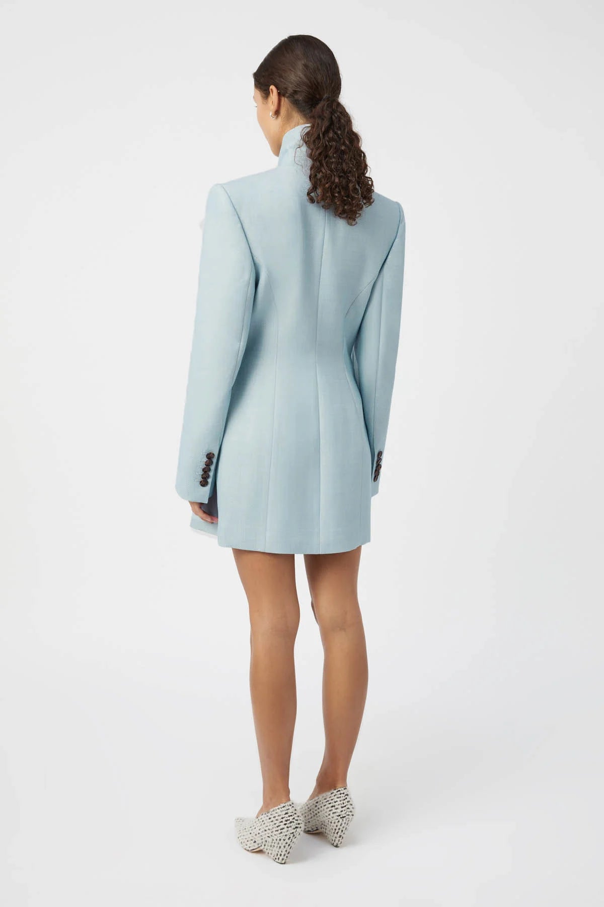 Gehry Blazer Dress - Chalky Blue