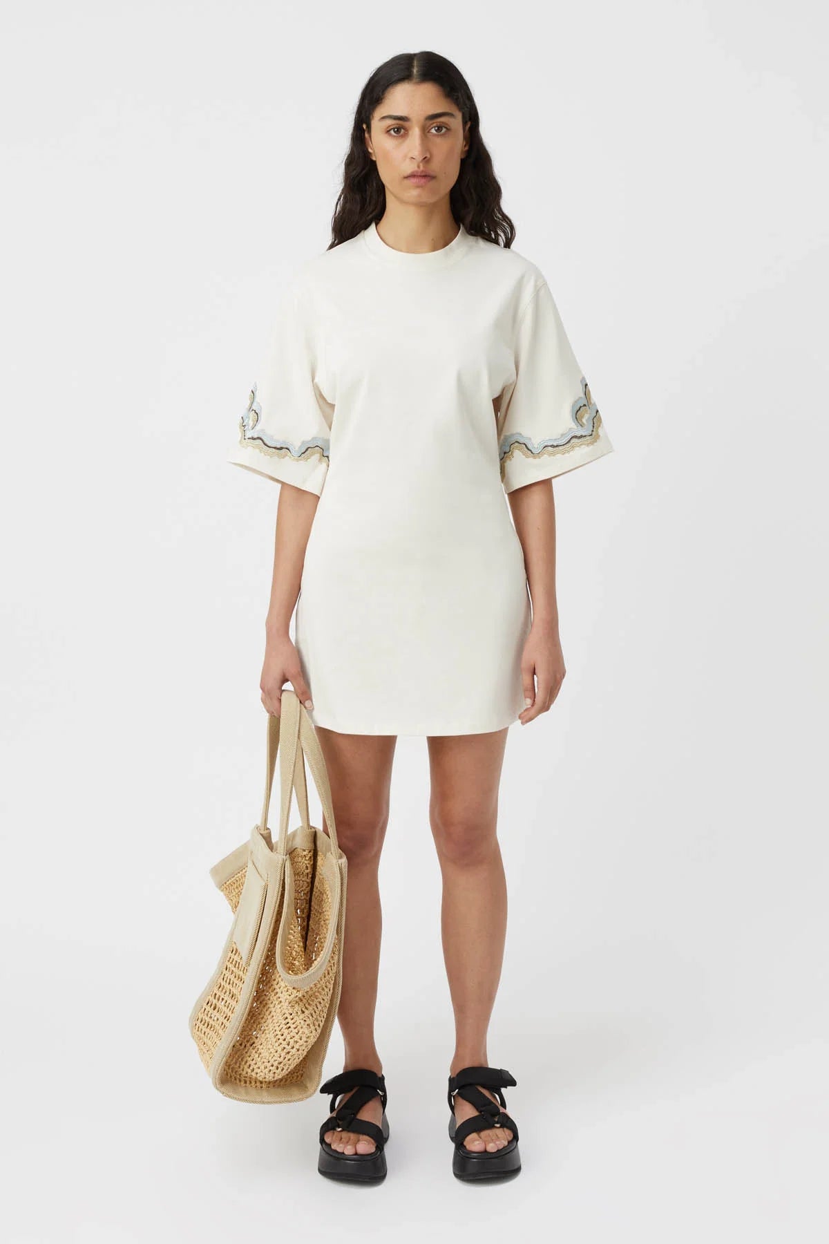 Serene Tee Dress - Ivory