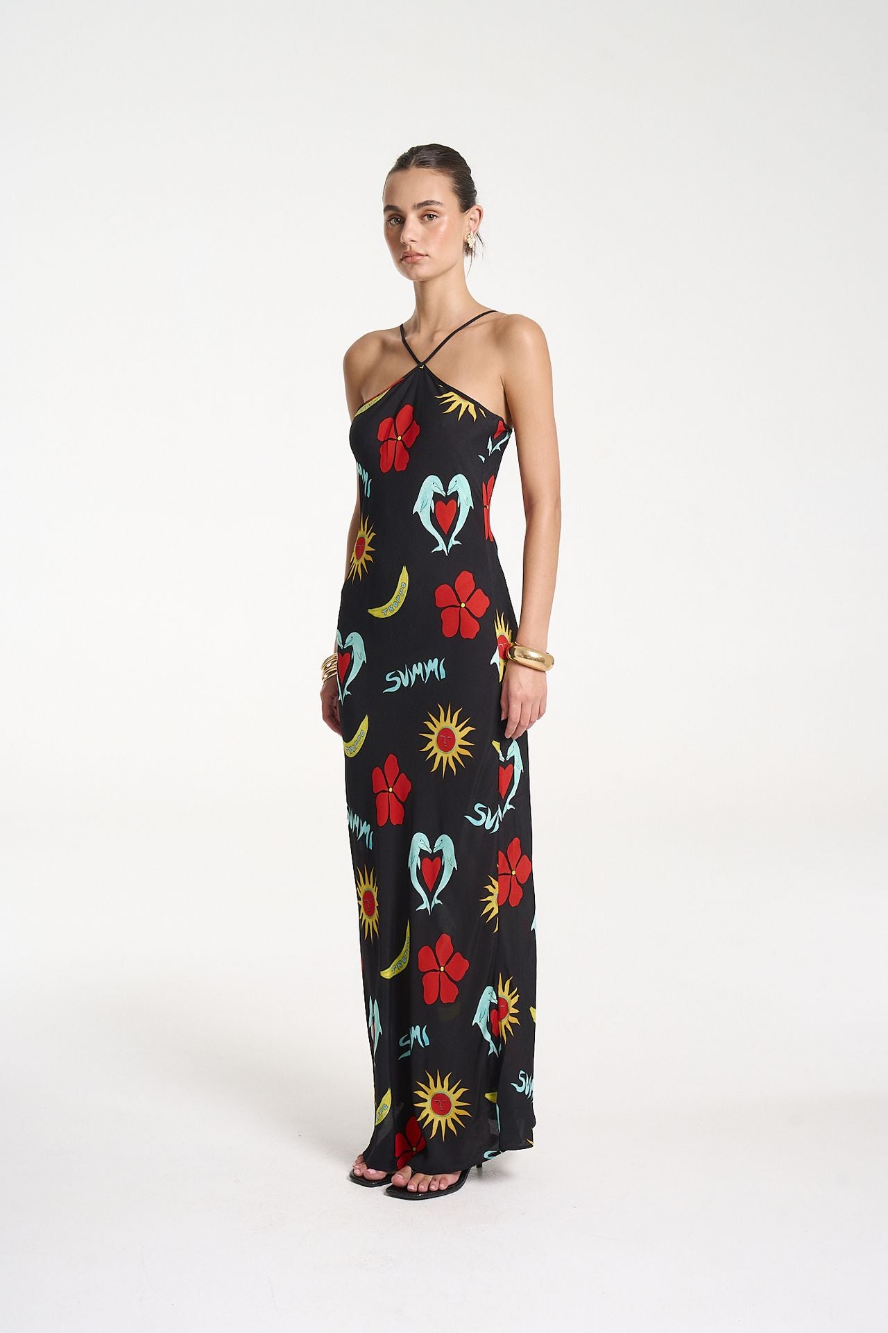Chloe Maxi Dress - Troppo Night Print