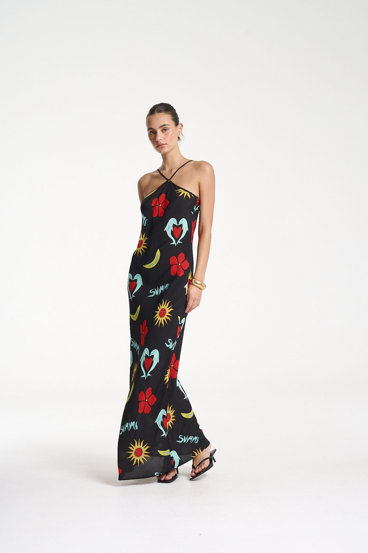 Chloe Maxi Dress - Troppo Night Print