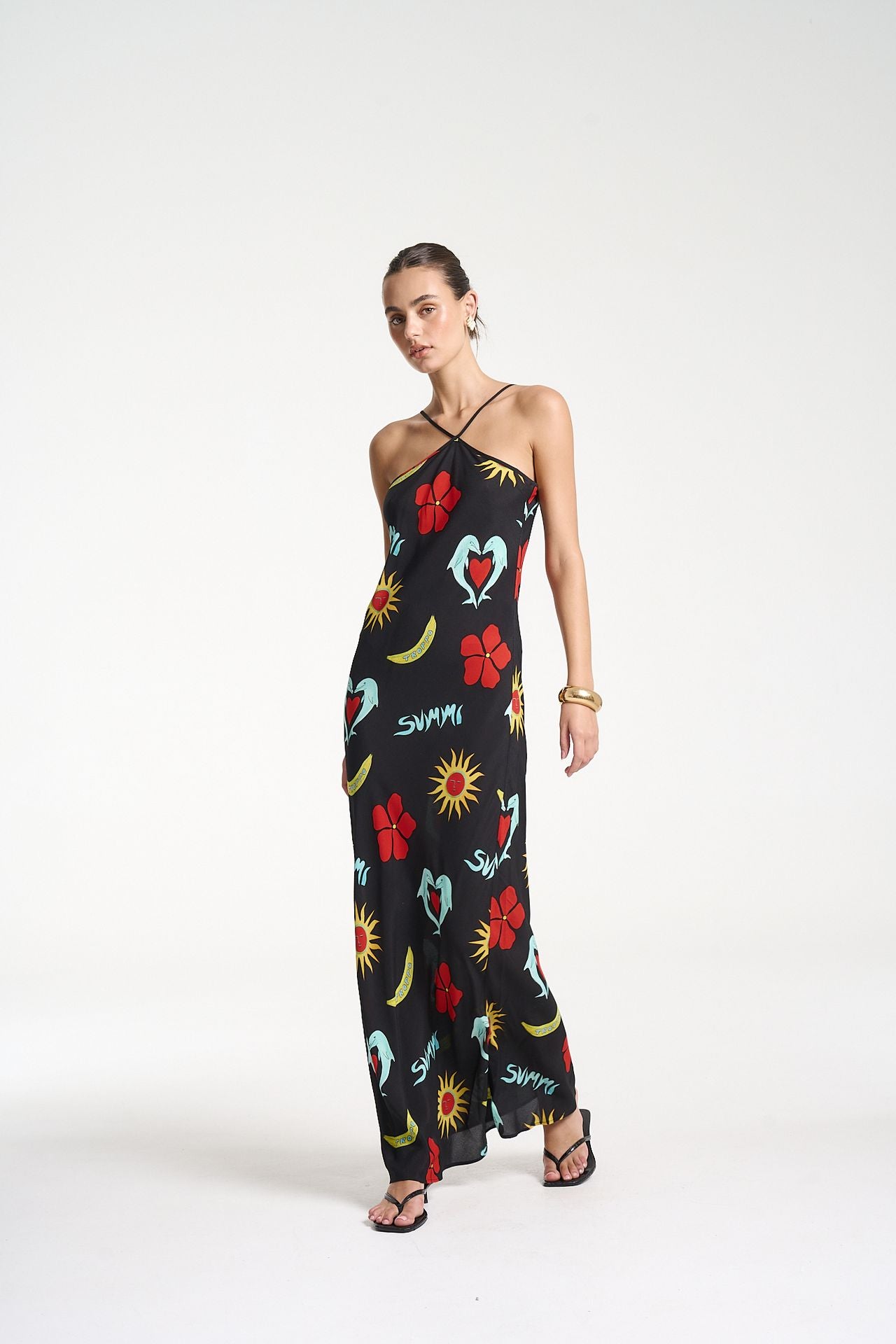 Chloe Maxi Dress - Troppo Night Print