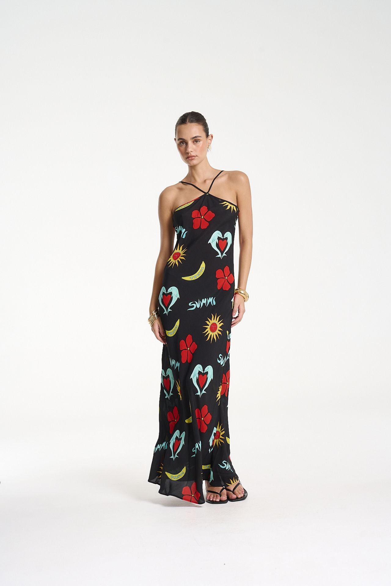 Chloe Maxi Dress - Troppo Night Print