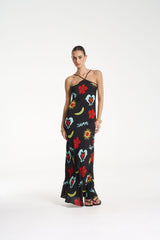 Chloe Maxi Dress - Troppo Night Print