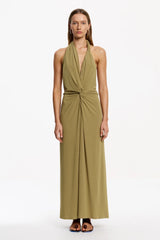 Carrey Maxi Dress - Army