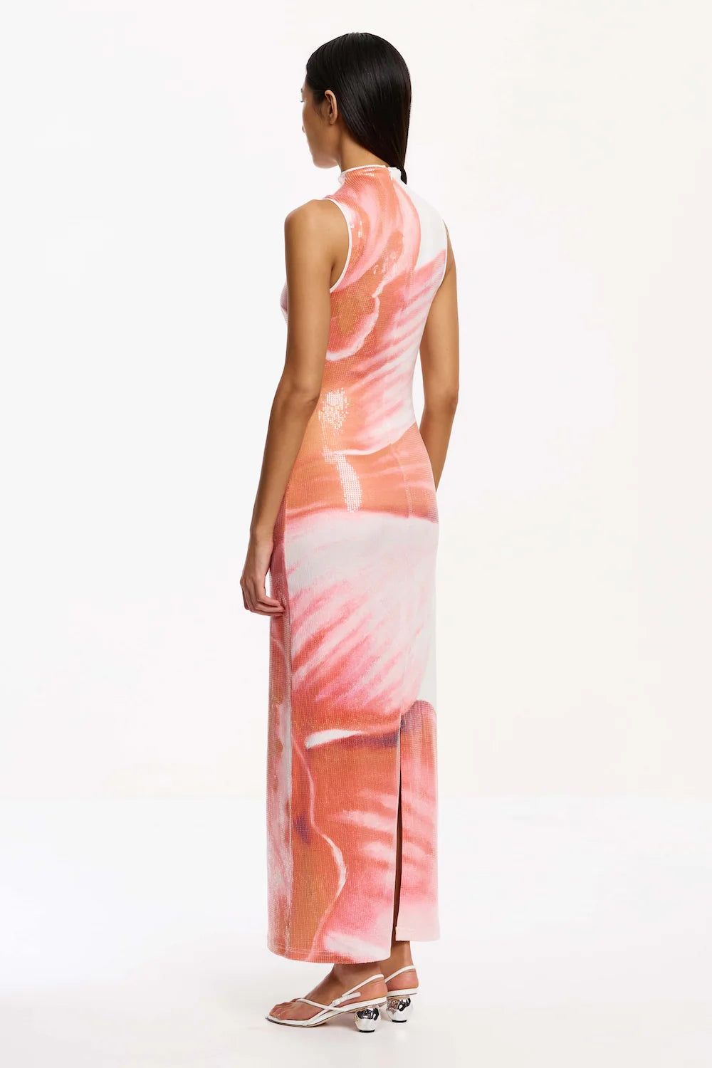 Lucinda Maxi Dress - Tangerine Bloom