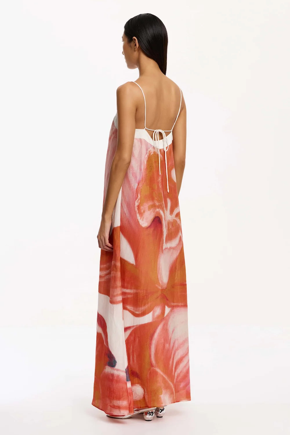 Eaden Maxi Dress - Tangerine Bloom