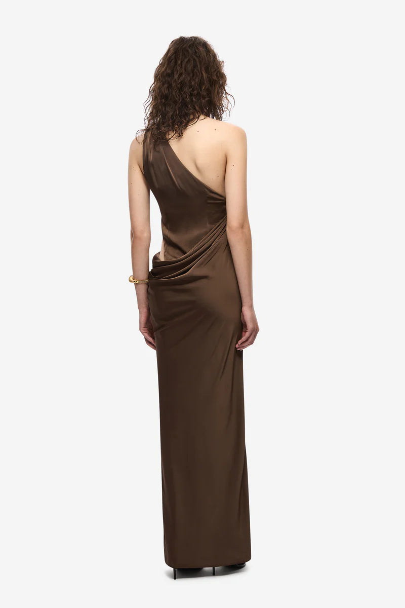 The Isadora Satin Dress - Carafe