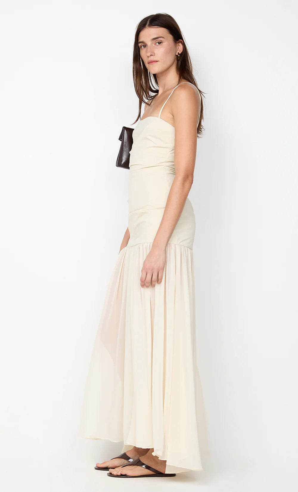 Reid Drop Waist Maxi Dress - Vanilla