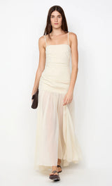 Reid Drop Waist Maxi Dress - Vanilla