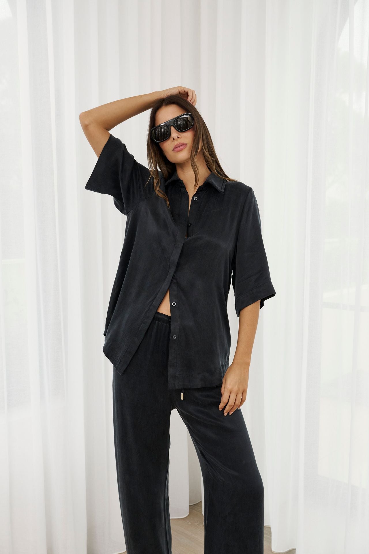 Hazel Shirt - Washed Black
