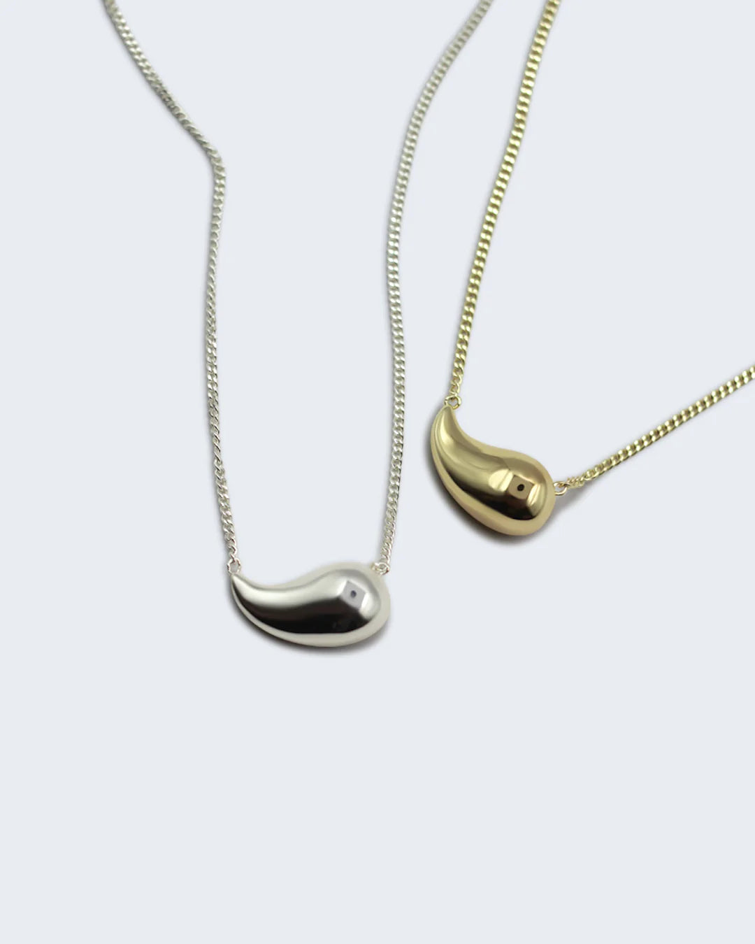 Raindrop Necklace - Sterling Silver