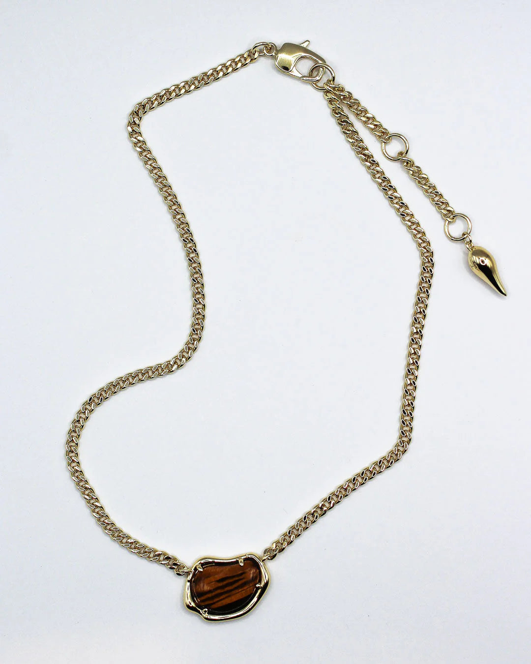 Bean Chain Gemstone Choker
