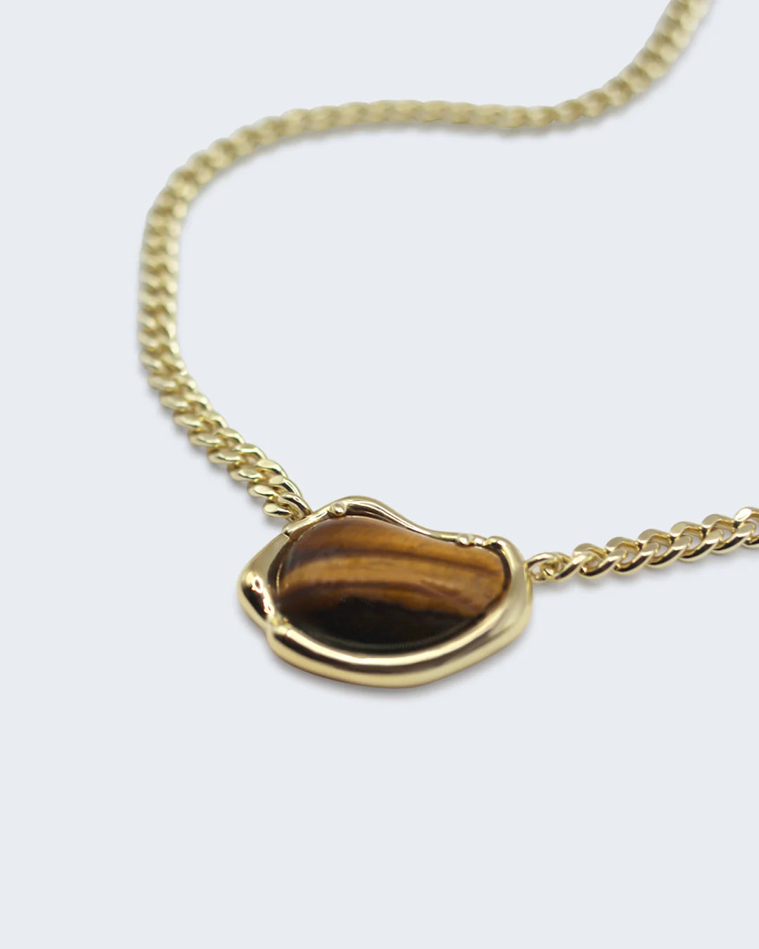 Bean Chain Gemstone Choker