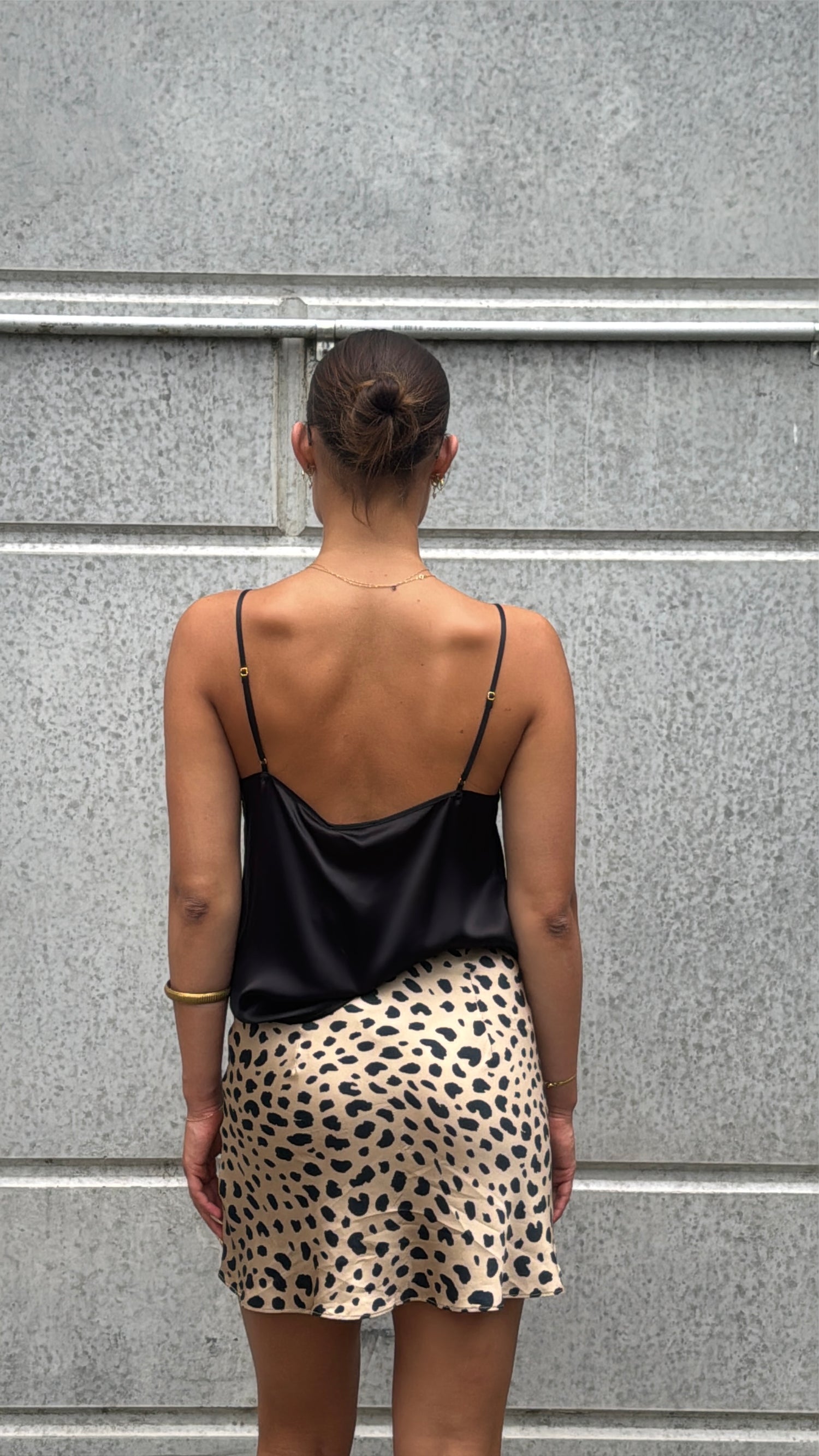 Maya Silk Skirt - Leopard