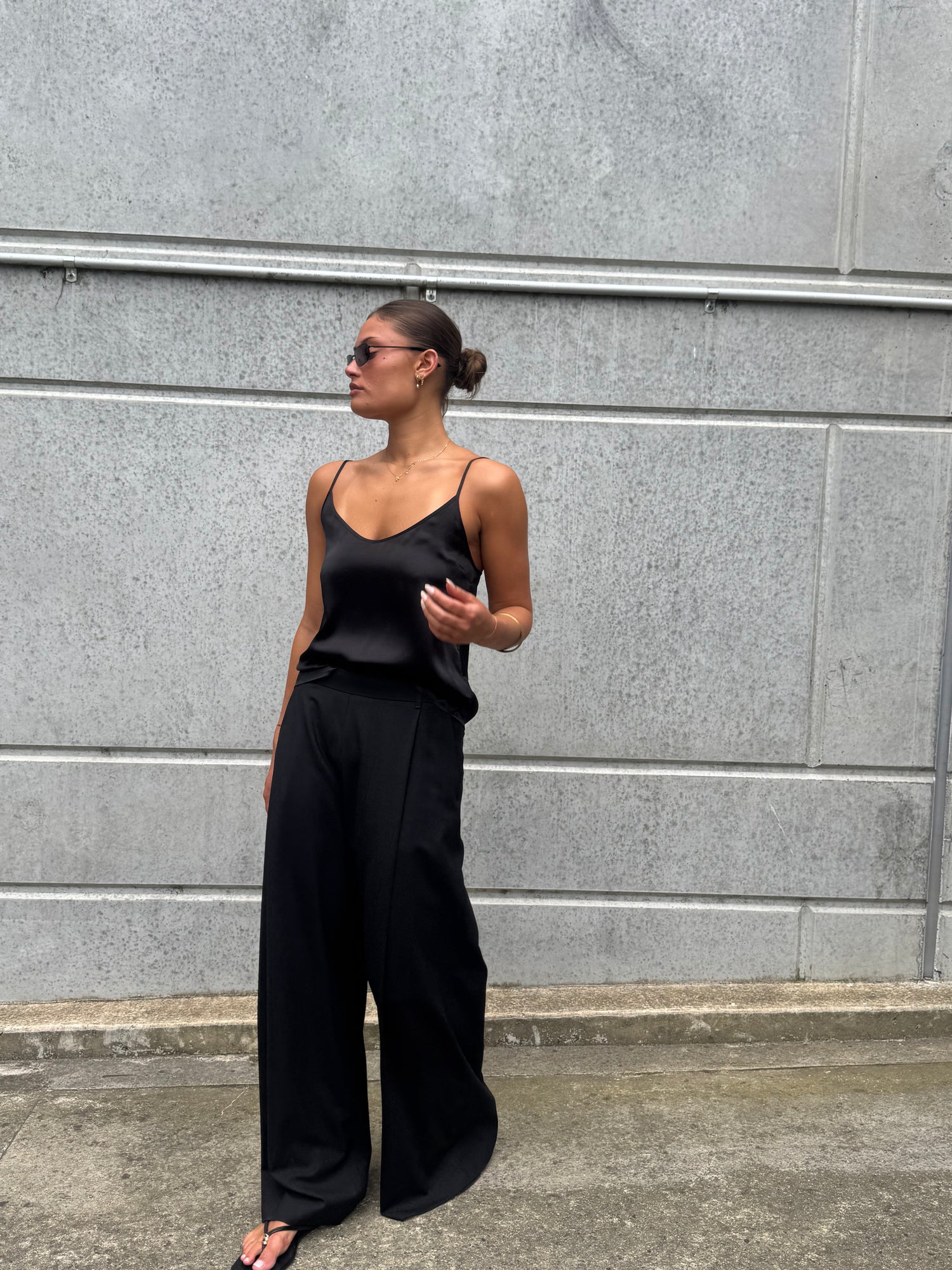 Beau Silk Cami - Black