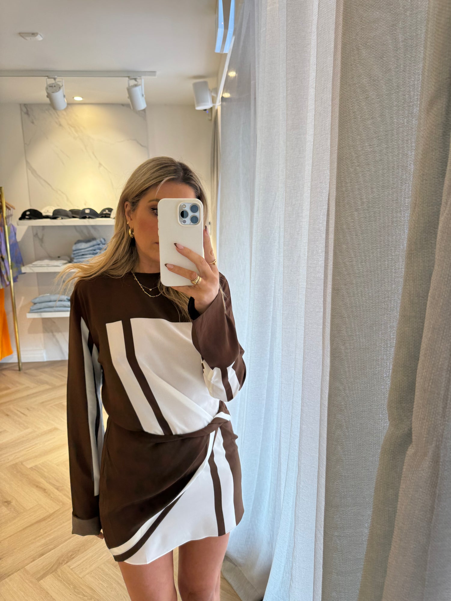 Destino Twist Mini Dress - Pacha Stripe