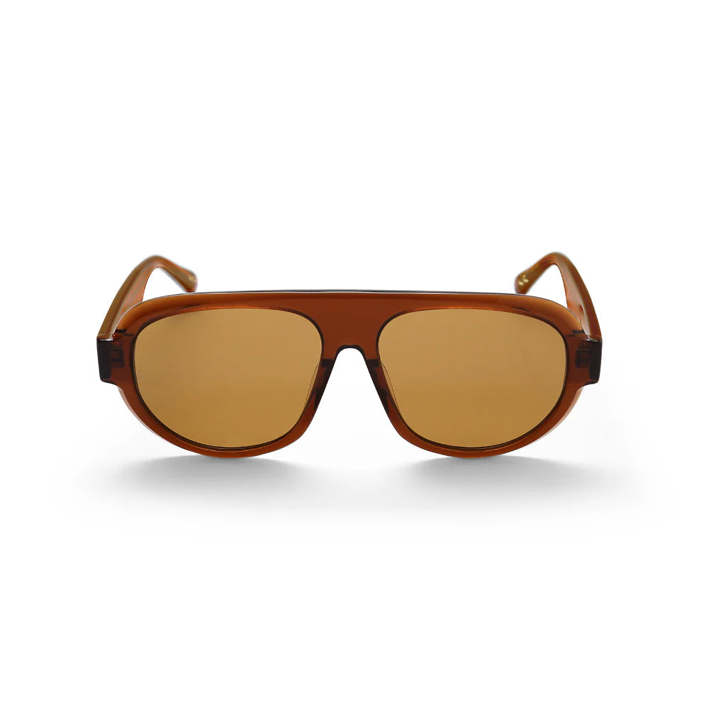 Brown Aviator Sunglasses 