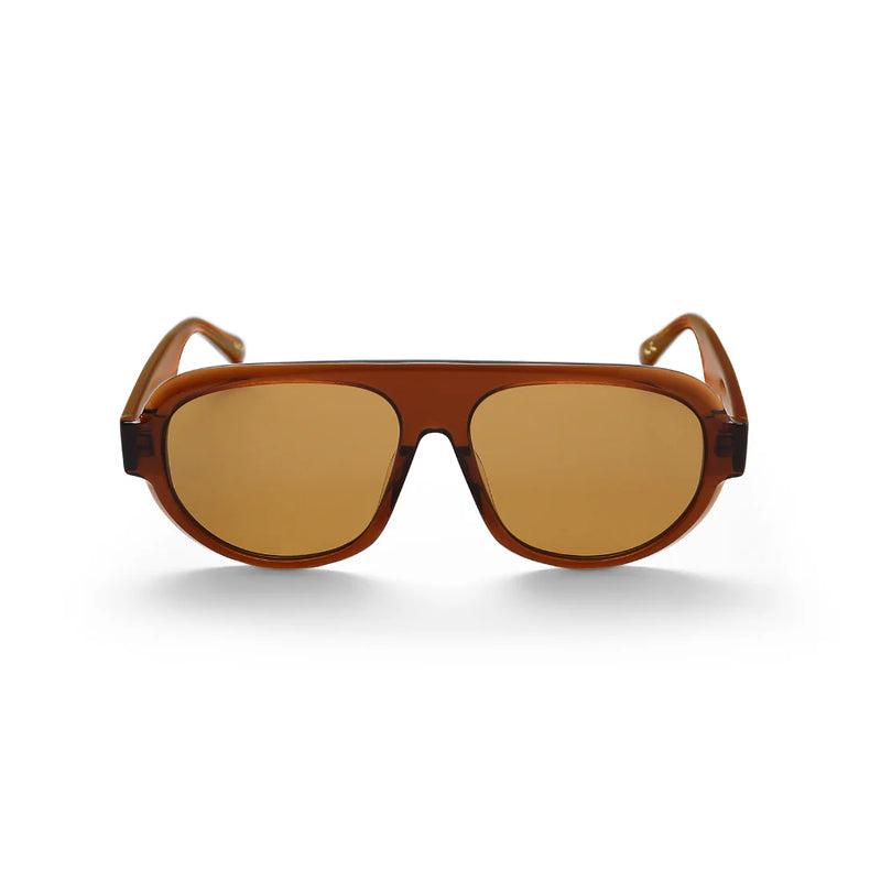 Brown Aviator Sunglasses 