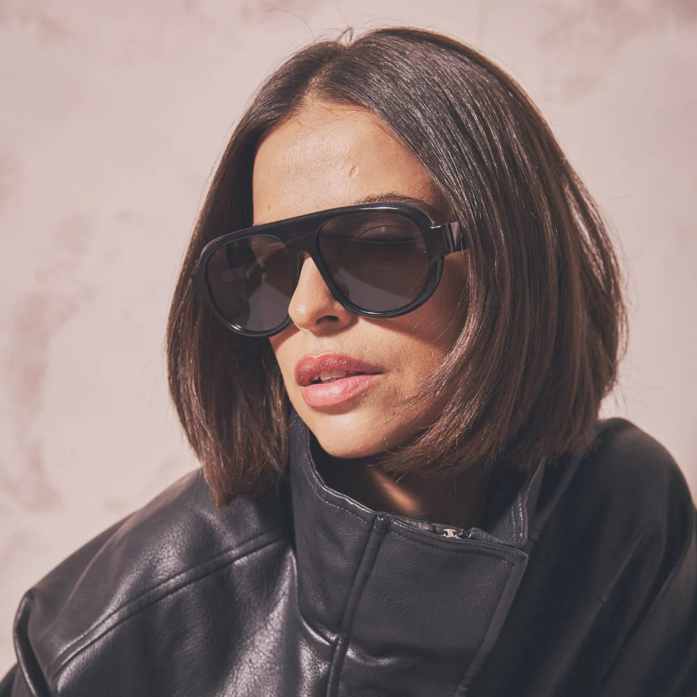 Black Designer Aviator Sunglasses