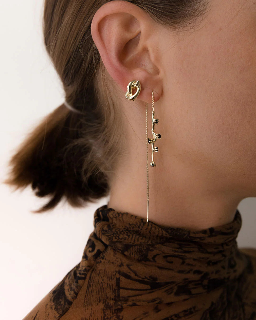 Knot Studs - Solid Sterling Silver