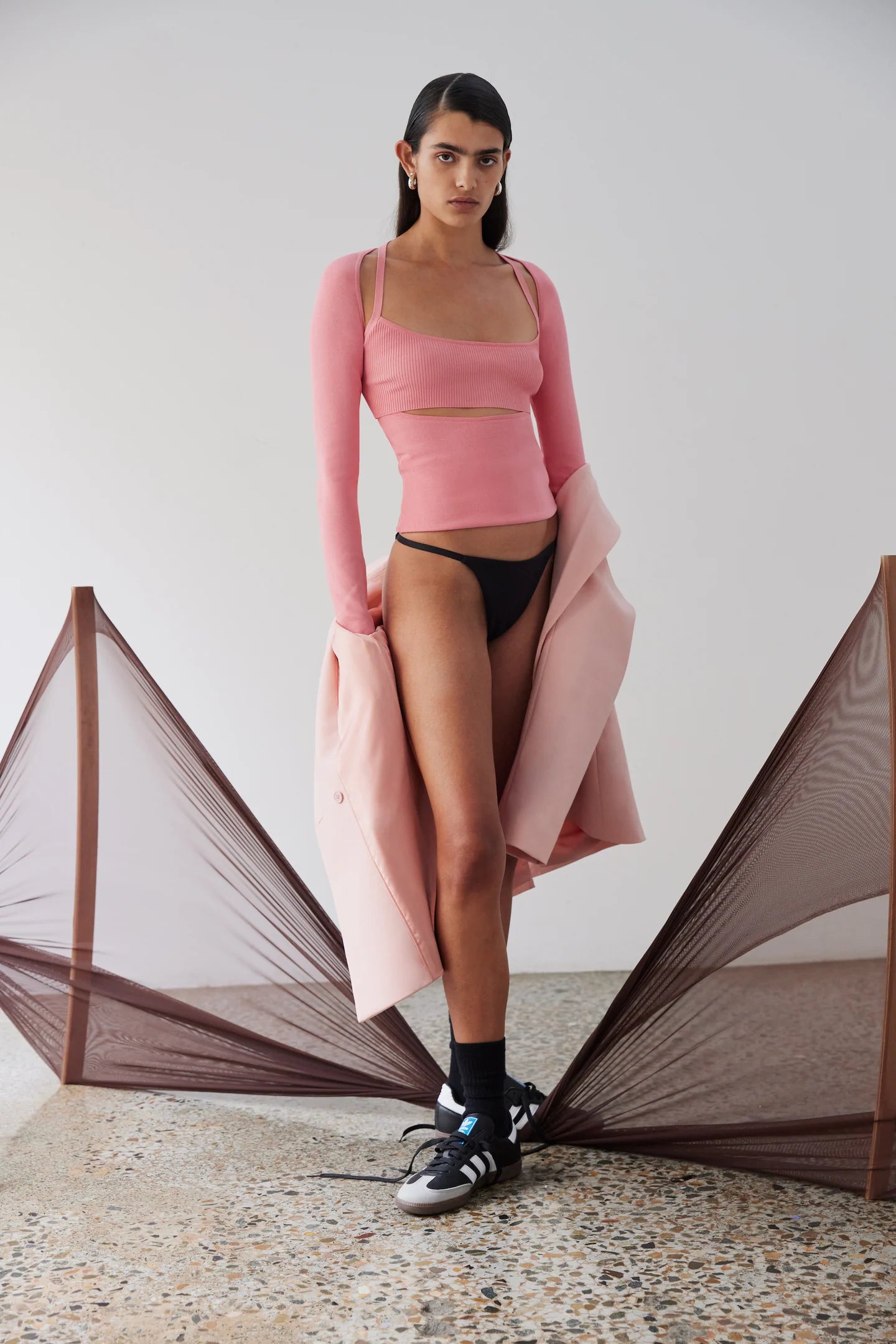 Lupita Halter Long Sleeve Top - Blossom