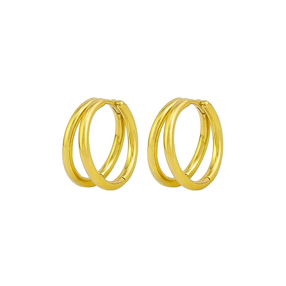 Lindy Hoops - Gold