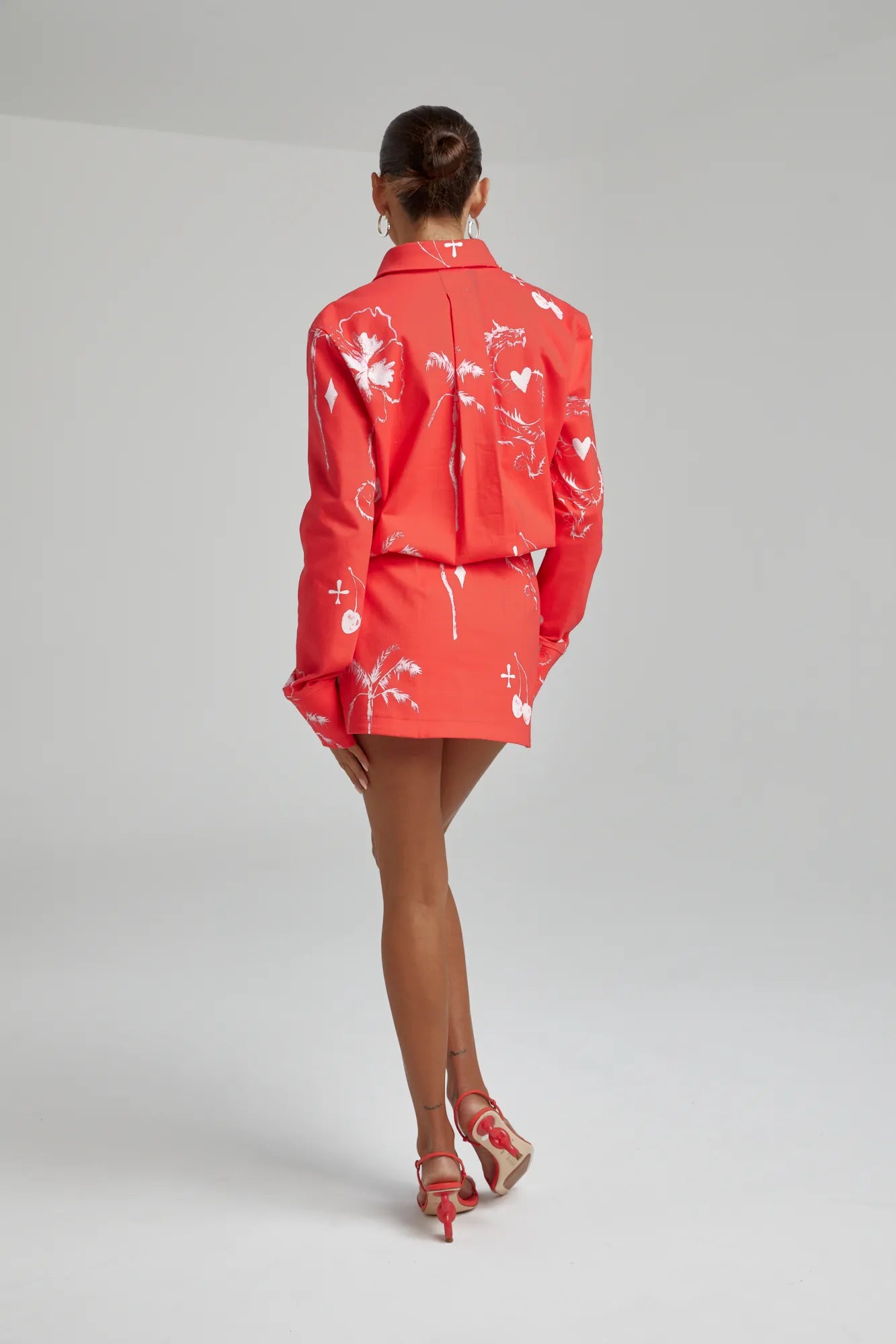 Denim Dress - Red Dragon