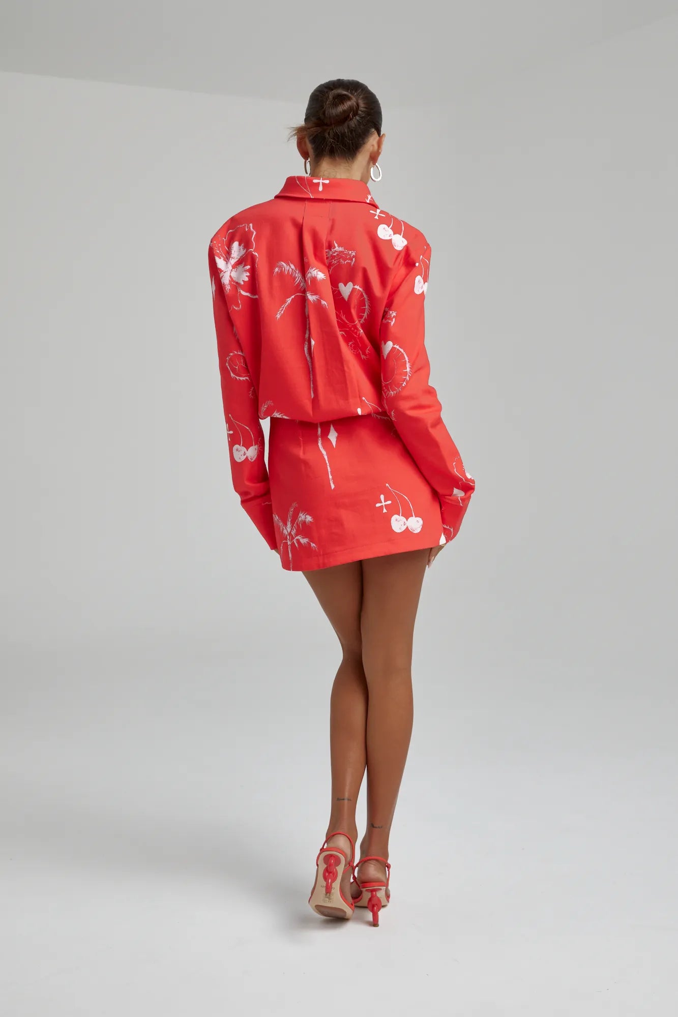 Denim Dress - Red Dragon