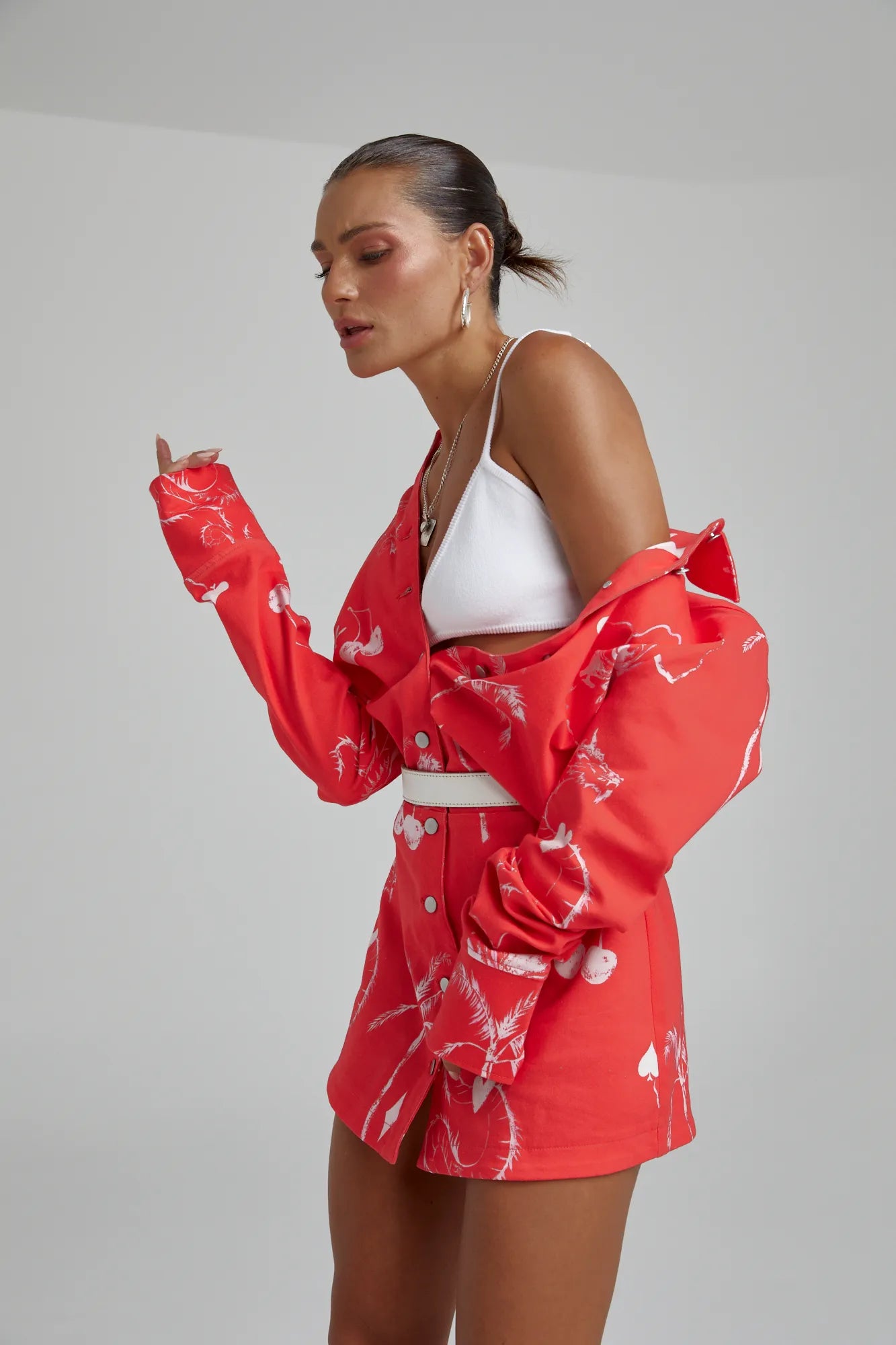 Denim Dress - Red Dragon