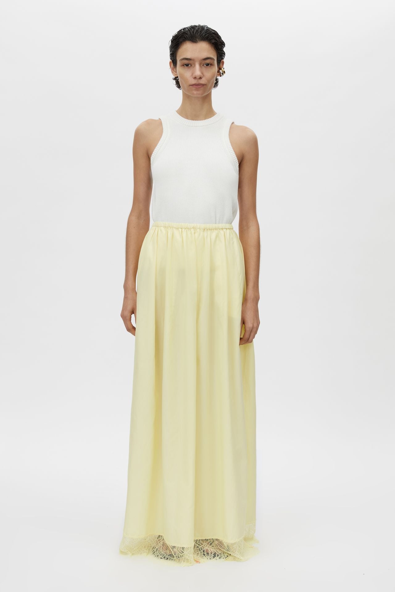 Lira Maxi Skirt - Lemon