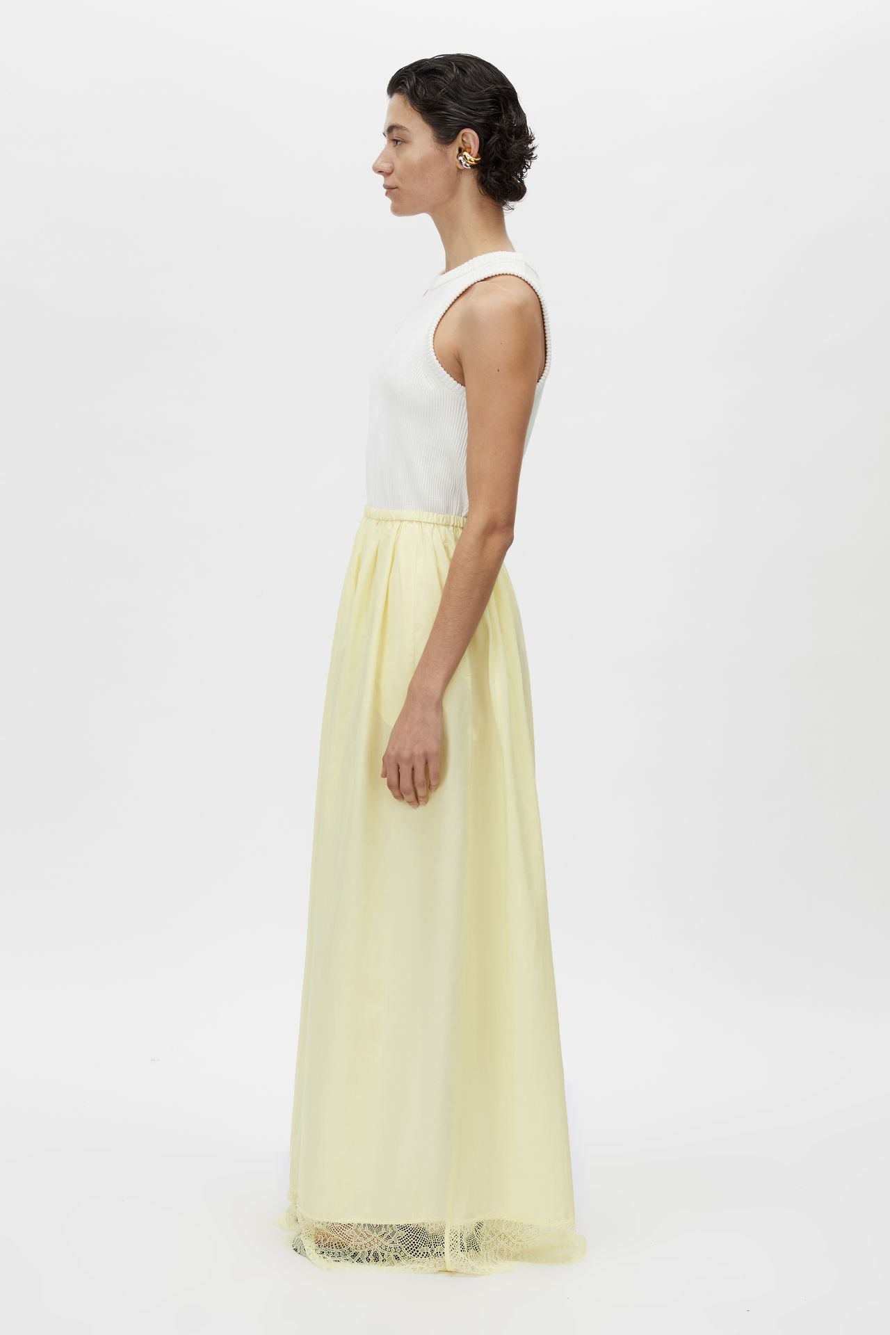 Lira Maxi Skirt - Lemon