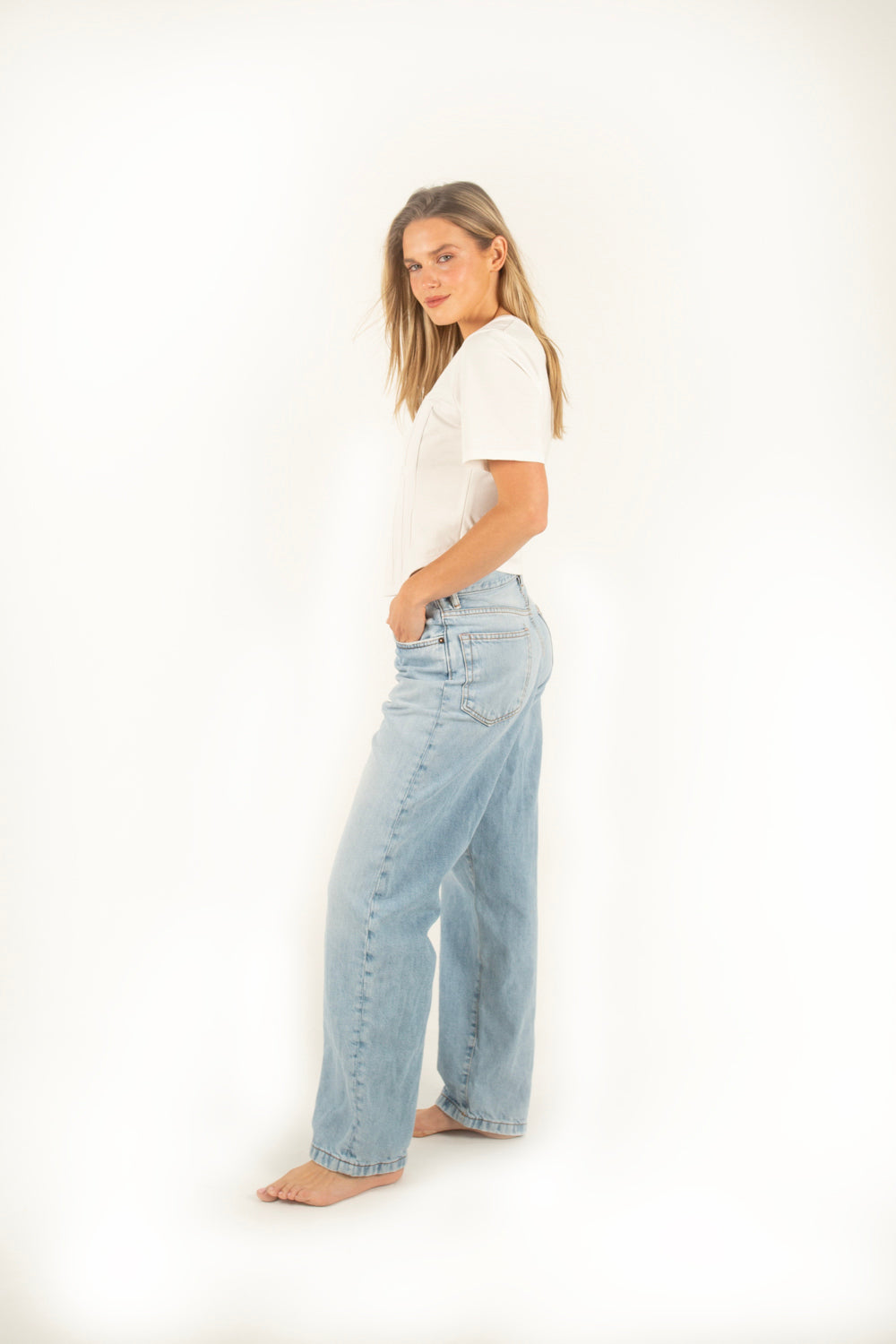 Vogue Corset Tee - White