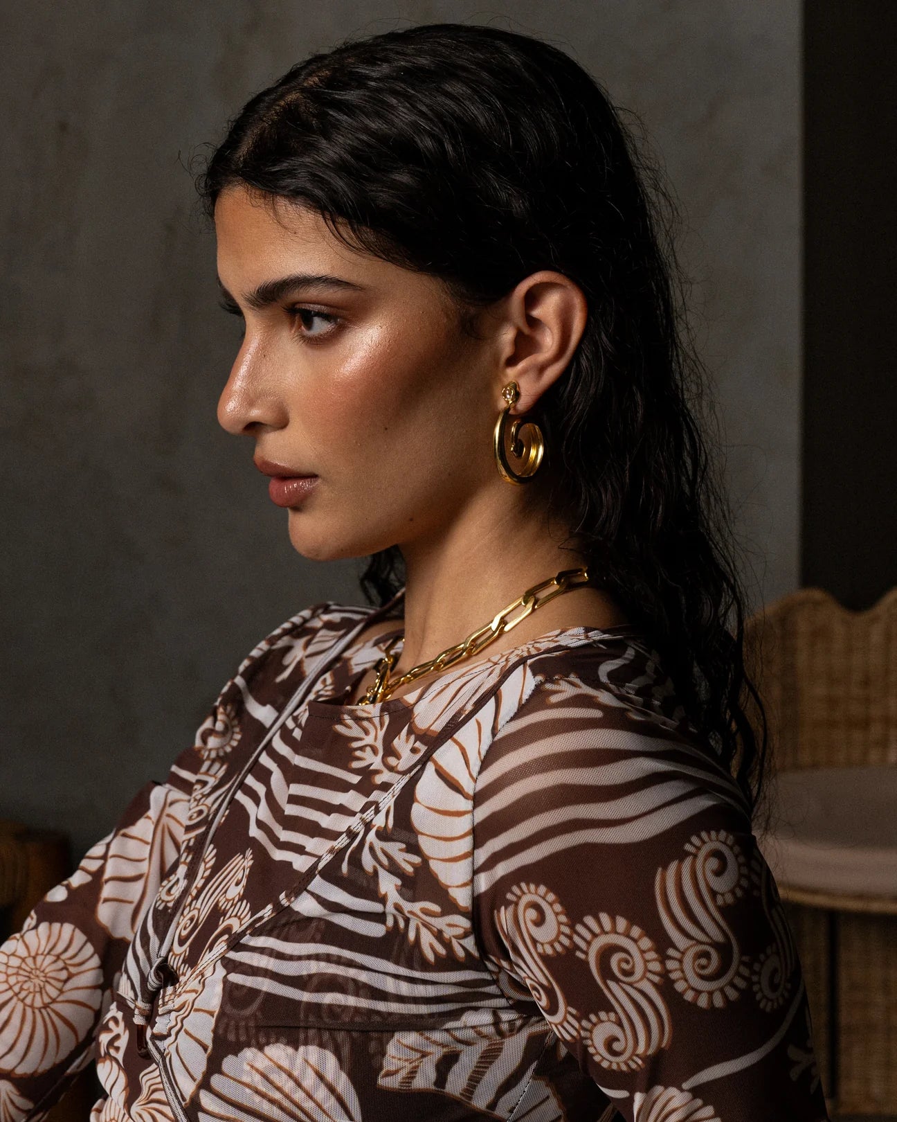 Gaia Earrings - Gold