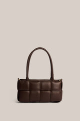 Margot Dark Choc Woven Baguette