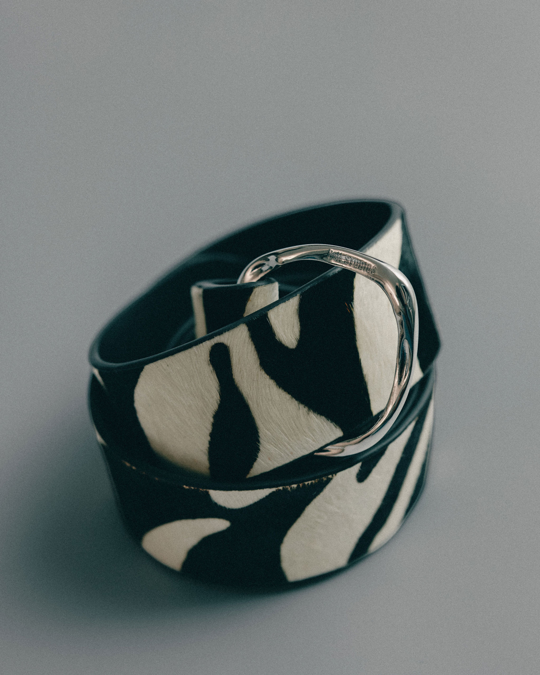 Hardware Knotted Belt | Zebra+ Silver