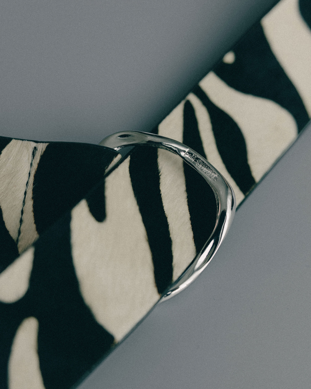 Hardware Knotted Belt | Zebra+ Silver