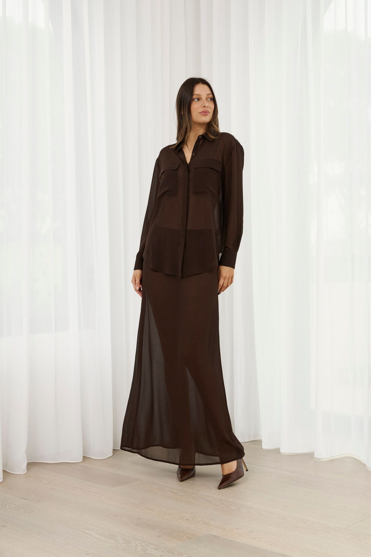 Millie Skirt - Chocolate